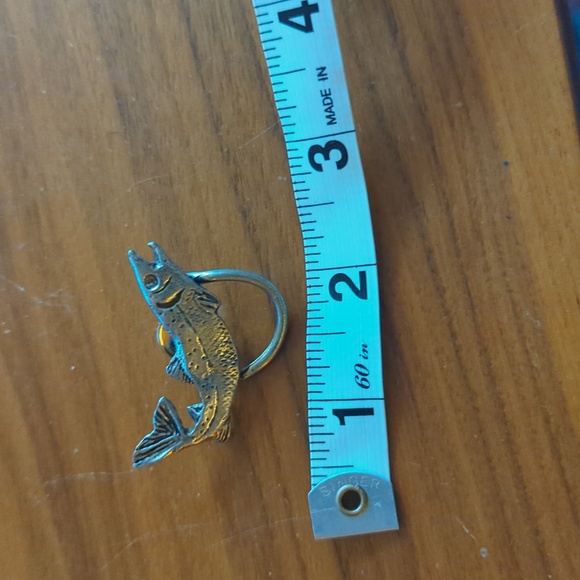 Vintage Signed H. Adams Pewter Fish Pin - Picture 2 of 4